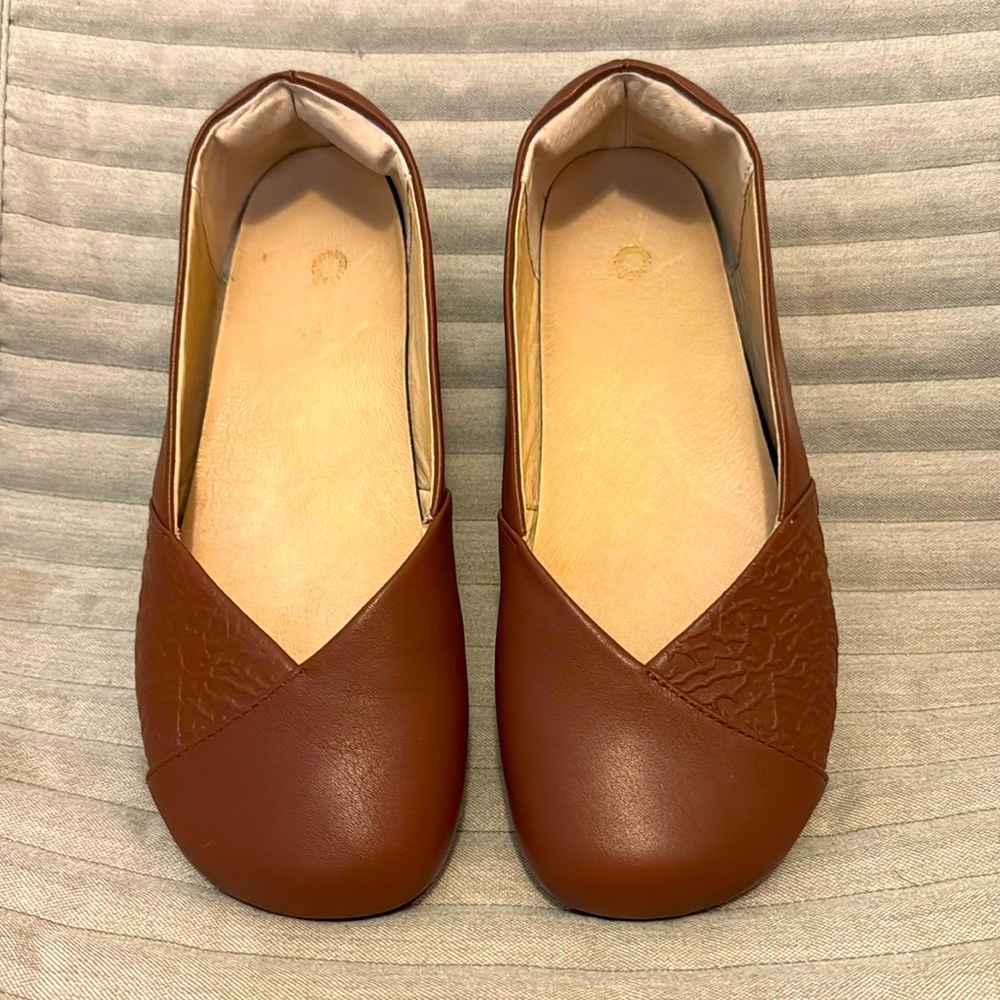 Xero Shoes - Phoenix brown leather flats Size 8